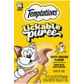 Temptations Creamy Puree Squeezable Lickable Cat Treats, Wet Cat Treats with Chicken, 0.42 oz. Tubes, 16 Count