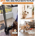 Cat Toys for Indoor Cats,Interactive Door Hanging Cat Toys Attached with Catnip/Feathers/Birds/Worm Toys for Cats/Kitten
