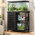 Herture 20-29 Gallon Fish Tank Stand, Aquarium Stand with Cabinet Accessories Storage, Heavy Duty Metal Frame, 31.49" L*