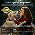 DBDD AI GPS Tracker for Dogs (30lbs+) - Real-Time Location & AI Health Assistant, Electronic Fence Collar for Escape Artists, Waterproof Dog GPS Tracker for Medium Large Dogs, iOS Android