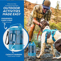 Dog Water Bowl Dispenser 77oz, Large Pet Dog Water Bottle Portable with Pull-Out Travel Water Bowl for Dogs, Portable Wa