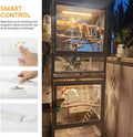 Bird Cage LED Light 3 Color Modes, USB Rechargeable, Adjustable Brightness