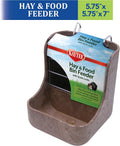 Kaytee Hay & Food Bin Feeder With Quick Locks For Pet Rabbits, Chinchillas, Guinea Pigs and Other Small Animals