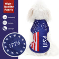 American Flag Inspired Dog Vest: Perfect Dog Shirt, Ideal Tank Top for Everyday Wear, Independence Day Celebrations Quality Materials for a Cute and Stylish Look Blue USA M