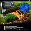 SunGrow Digital Betta Thermometer for Tropical Aquarium Fish, Black Color, Suction Cups and 1 Battery Included, 1 pc per