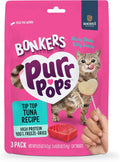 Bonkers Purrpops, Freeze Dried Tuna Flavored Lollipop Cat Treats, 15 Packs of 3 (45 Treats)