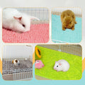8 Pcs Guinea Pig Liner Washable Rabbit Cage Liner 16x12 Inch Guinea Pig Fleece Mats Reusable Bedding Pee Pads for Small 
