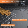 Sixheels Dog Car Seat Cover Back Seats Protector, Backseat Extender Hard Bottom Rear Seat Pet Cover for Dogs, Waterproof Carseat Covers Dog Hammock Travel Accessories for Car,SUV,Truck