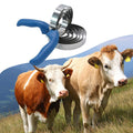 2Pack 4 Rings + 6 Rings Reversible Stainless Steel Curry Comb for Dog Spring Curry Horse Comb Brush for Horse with Soft 