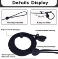 6FT Heavy Duty Slip Lead - No Pull Dog Training Leash, Comfortable & Lightweight, Suitable for Small to Medium Dogs (Black)
