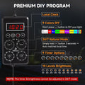 fishkeeper Smart LED Aquarium Light with One-Key Real-Time Sync Function