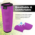 Harrison Howard Loose Fitting Fly Boots UV-Protective Extra Tough Mesh Ventilated Four Fasteners Stay-on Design Protect 