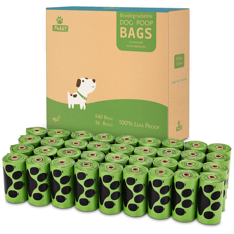 Dog Poop Bags Rolls 540 Count, Unscented Refill Rolls, 9
