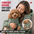 Tuff Pupper Dog Hoodie | Premium Quality Insulated Fabric | Ultra Soft Interior for Superior Comfort | Elastic Cuffs & D