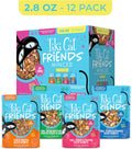 Tiki Cat Friends Wet Cat Food, Tuna Variety Pack, 2.8oz Pouch, 12ct
