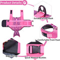 Malier Dog Life Jacket, Ripstop Dog Life Vest with High Buoyancy for Swimming Boating, High Visibility Shark Puupy Lifes
