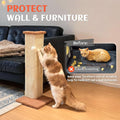 PETKARAY Couch Corner Cat Scratcher, 28.5" Sisal Scratching Post for Indoor Cats, Corner Wall Scratch Pad for Furniture 