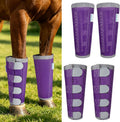 Reflective Horse Fly Boots Set of 4, Loose Fitting Leggings for Horses, Equine Fly Leg Wraps Socks for 4 Legs, Breathabl