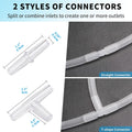 25ft Air Hose 3/16inch for Aquarium with Connector Accessories, Translucent