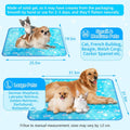 Yoheueoa Dog Cooling Mat, Pet Cooling Mat with Non-Toxic Solid Gel, Self-Cooling Pad for Dogs, Waterproof, Durable Cooling Bed for Indoor, Outdoor, Summer