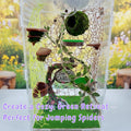 Jumping Spider Accessories - Moss Hideout with Hemp Rope Bridge