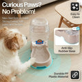Flexzion Gravity Pet Water Dispenser for Cats & Small Dogs, 1/4 Gal