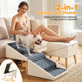 17" H Dog Stairs for Small Dogs – 4-Step Non-Slip Dog Ramp for Couch