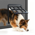 Billionchains Dog Door for Screen Door with Magnetic Auto-Close, Lockable Doggy Door for Screen Door, Pet Easy Access for Sliding Screen Door