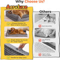 Aeroluxe Dog Beds Large Sized Dogs, XL Orthopedic Dog Beds for Large Dogs 42"x30"x7.5", Waterproof Pet Bed with Washable Cover, L-Shaped Pet Couch with Portable Handle, Grey