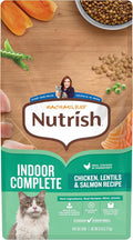Nutrish Indoor Complete Chicken, Lentils & Salmon Recipe Dry Cat Food, 6 lb. Bag, Packaging May Vary (Rachael Ray)