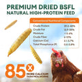 BUCATSTATE Dried Black Soldier Fly Larvae for Chickens and Ducks
