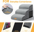 Topmart 3 Tiers Foam Dog Ramps/Steps,Non-Slip Pet Steps