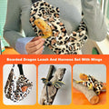 Bearded Dragon Lizard Leash Harness 3-Piece Set,Reptile Small Pet Backpack,3 Size Pack Adjustable Bearded Dragon Harness