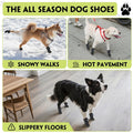 Dog Shoes for Large Small Medium Dogs Knob Breathable Dog Boots & Paw Protectors Non-Slip Dog Shoes for Hot Pavement,Rai