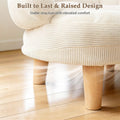Kitten White Cat Sofa Bed, Pet Couch with Pine Wood Legs