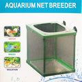 COMOK Fish Hatchery Breeder Box Aquarium Separation Net Nylon Incubator Mesh Fish Breeding Tanks Isolation Box Green Squ