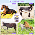Horse Grooming Kit, 9-Piece Horse Brush Set with Tote Bag, Purple