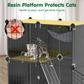 Cat Cage with Litter Box Hammock Ladders, 3-Tier DIY Indoor Kitten Cage