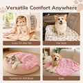 Dog Cat Small Animal Puppy Playpen Crate with 3 Blankets, Small, Pink