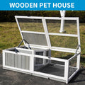 Tortoise Habitat Indoor Wooden Tortoise House, Turtle Enclosure Outdoor Reptile Cage with Removable Bottom,Openable Roof