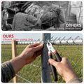 400 Pcs Hog Rings with 2 Hog Ring Pliers Kit, Straight & 45° Bent Pliers, 1", 3/4", 1/2", 3/8" Galvanized Hog Rings with