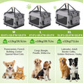 Morpilot 24-inch Portable Collapsible Dog Crate: Travel Dog Crate Soft-Sided for Small Dogs up to 27lbs, with Foldable Bowl, Shoulder Strap & Storage Pockets, Grey