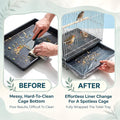 100 Pcs Large Disposable Bird Cage Liners Bulk 34'' x 22''