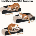 FUKUMARU Cardboard Cat Scratcher Bed, Extra Large 29.1 Inch Cat Scratch Pad