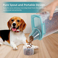 3-5Lbs Airtight Small Dog Cat Pet Food Storage Container (Clear Blue 2Pack)