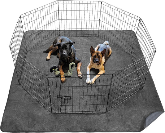 Washable Dog Pee Pad Extra Large: 72x72 Instant Absorb Training Pads, Non-Slip Pet Playpen Mat Waterproof Reusable Floor Mat for Puppy, Senior Dog Whelping Incontinence Housebreaking