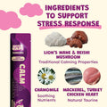 HOLY CAP Calm & Chill Grain-Free Lickable Cat Treats 5 Squeezable Purée Tubes (0.5 oz Each), Mackerel & Turkey Flavor, Creamy Cat Purée with Clean Ingredients, Hand-Fed Treat or Meal Topper