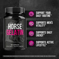 Horse Gelatin for Men - Official HorseGelatin Pill Advanced Premium Formula Support Maximum Strength, All Natural Ingred