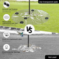 Bird Seed Catcher for Pole & Ground - Clear PE Outdoor Mat for Under Bird Feeder, Waterproof Bird Feeder Seed Catcher Tr
