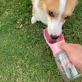 WePet Portable Dog Water Bottle, 19 OZ, Leak Proof Puppy Water Dispenser with Drinking Feeder for Pets Outdoor Walking, 